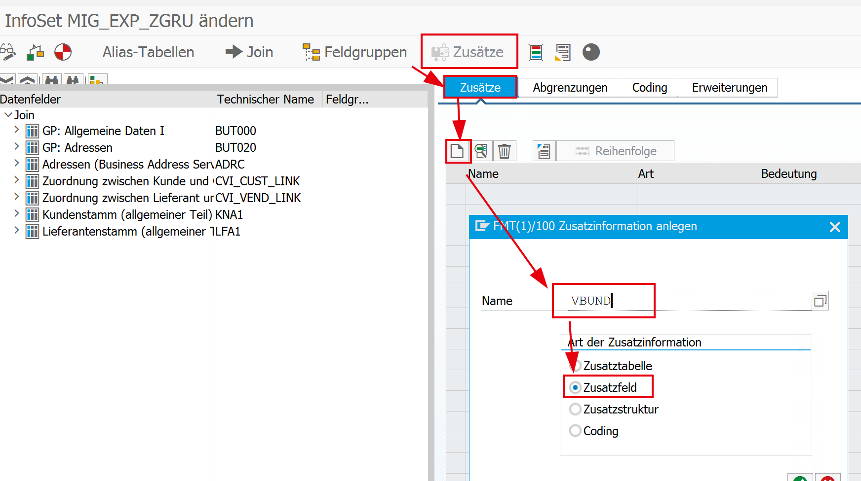 SQ02 InfoSet Berechnete Spalte